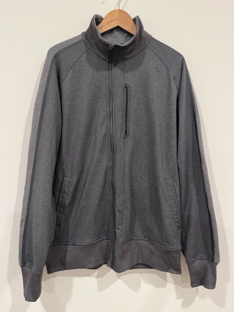 Lululemon Kung Fu Jacket Ii Heathered Gray Full Zip Track Jacket Men's Xl